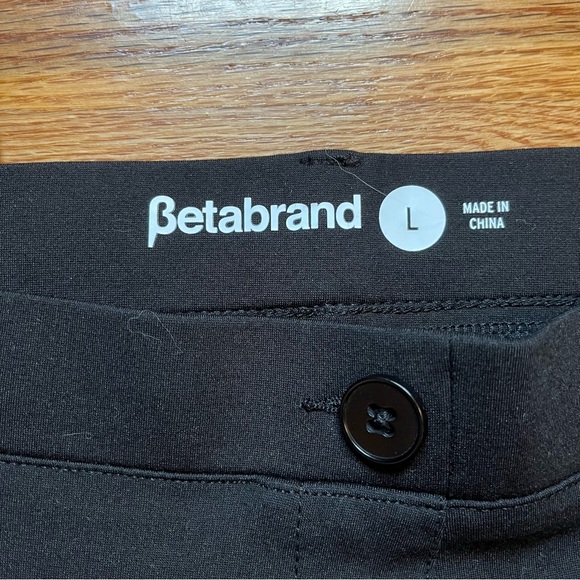 Betabrand black pull on pants size large - Picture 3 of 6